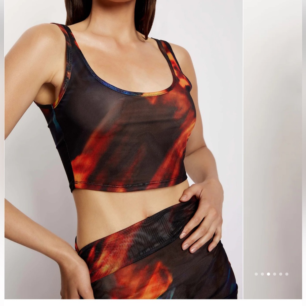 Mesh abstract bralet